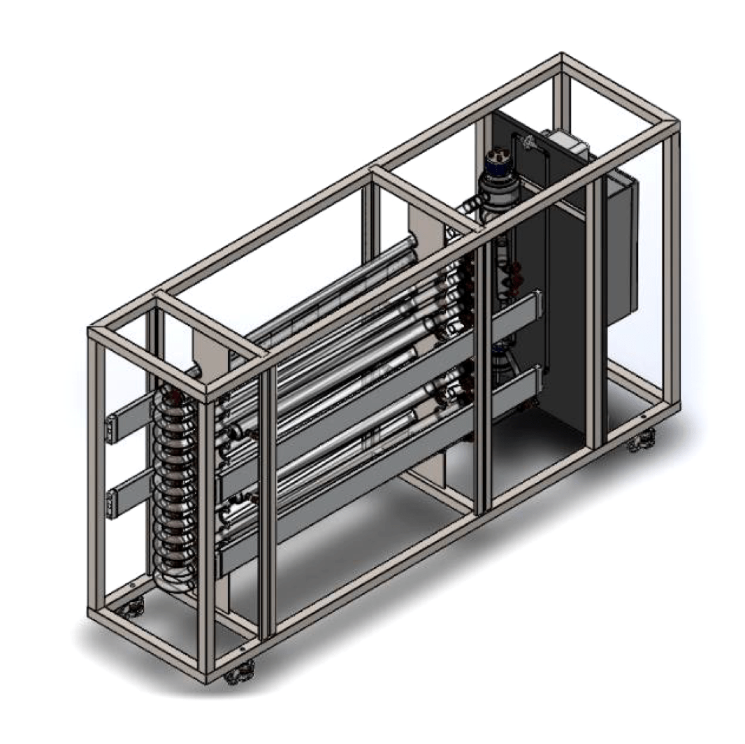 A render image of Lgem's Lab 25 photobioreactor