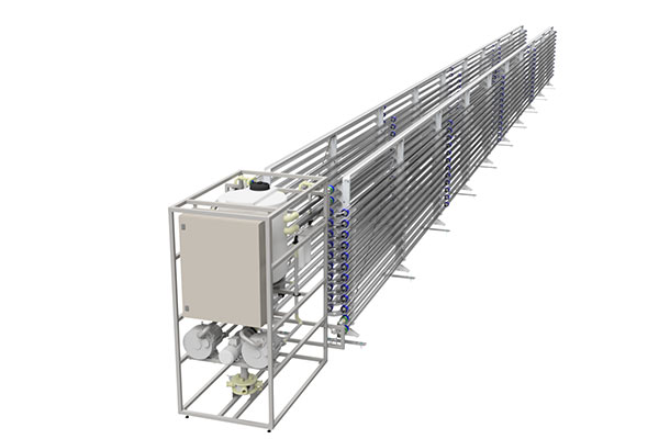A render image of Lgem's Pilot 3450 photobioreactor